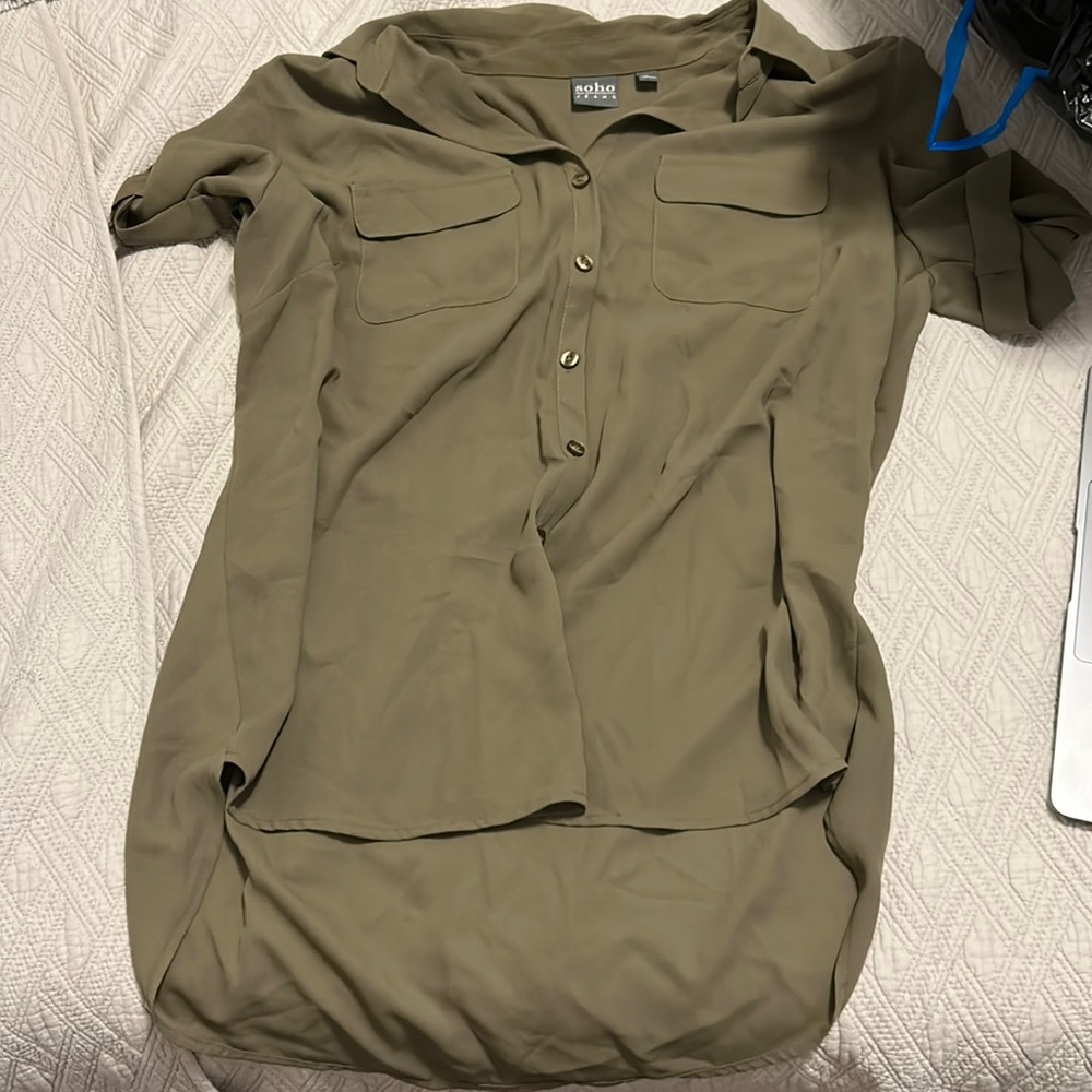 soho button up blouse